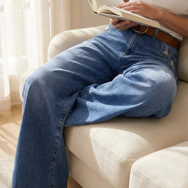 Mia – High-Waisted Wide-Leg Jeans