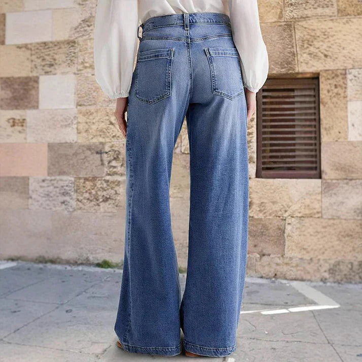 Mia – High-Waisted Wide-Leg Jeans